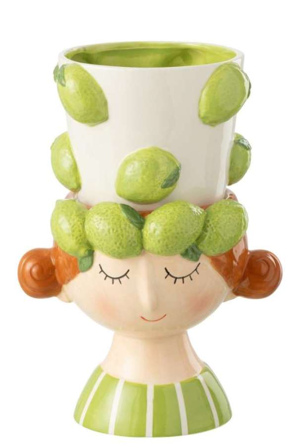 FLOWERPOT 2 PARTS LIME GIRL DOLOMITE