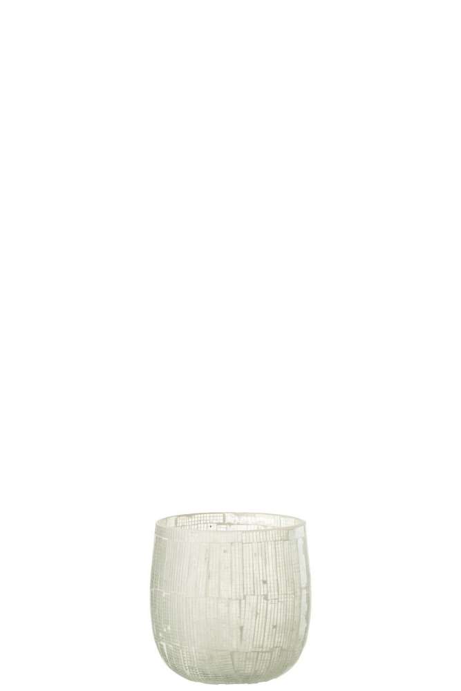 HURRICANE MOSAIC GLASS LIGHT GREY MEDIUM