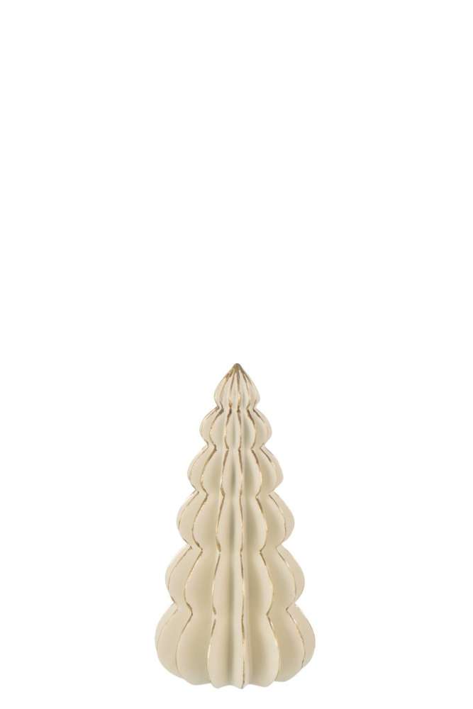 TREE ORIGAMI LIMEPOWDER WHITE/GOLD COLORED SMALL