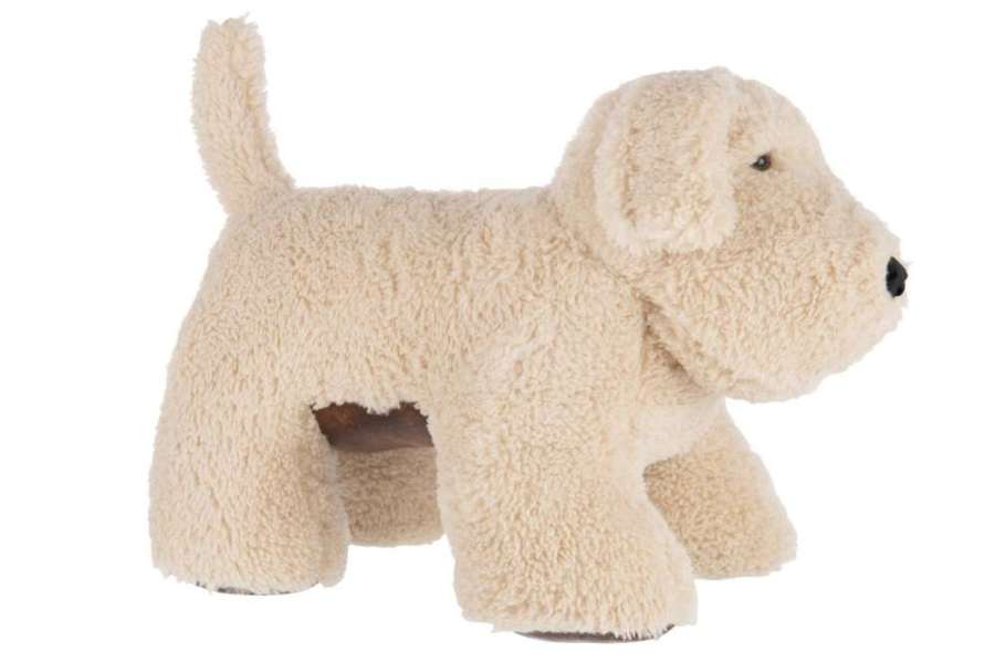 DOORSTOP DOG POLYESTER LIGHT BEIGE