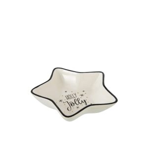 SERVING BOWL STAR DOLOMITE WHITE SMALL