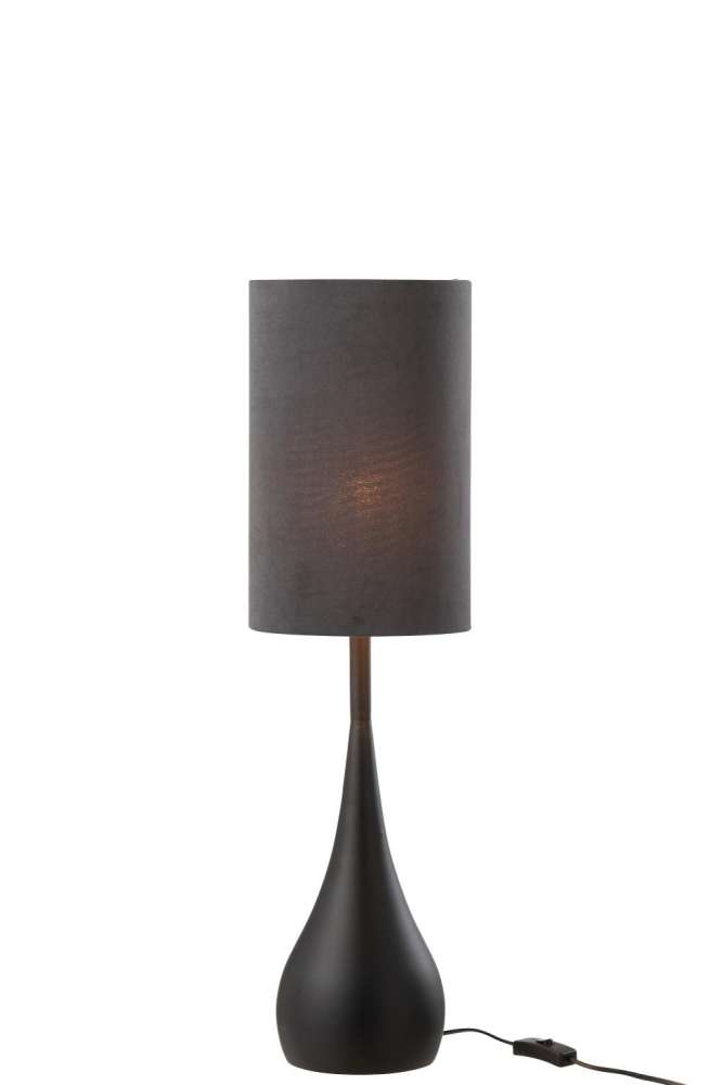 LAMP DROP IRON/VELVET BLACK/GREY SMALL