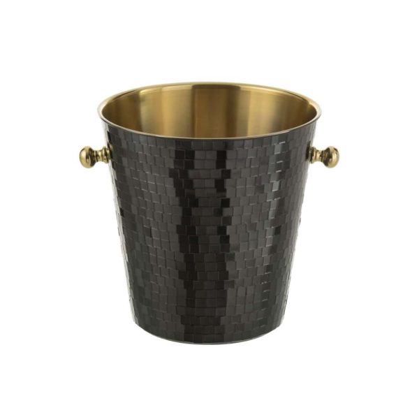 ICE BUCKET MOSAIC STAINLESS STEEL BLACK