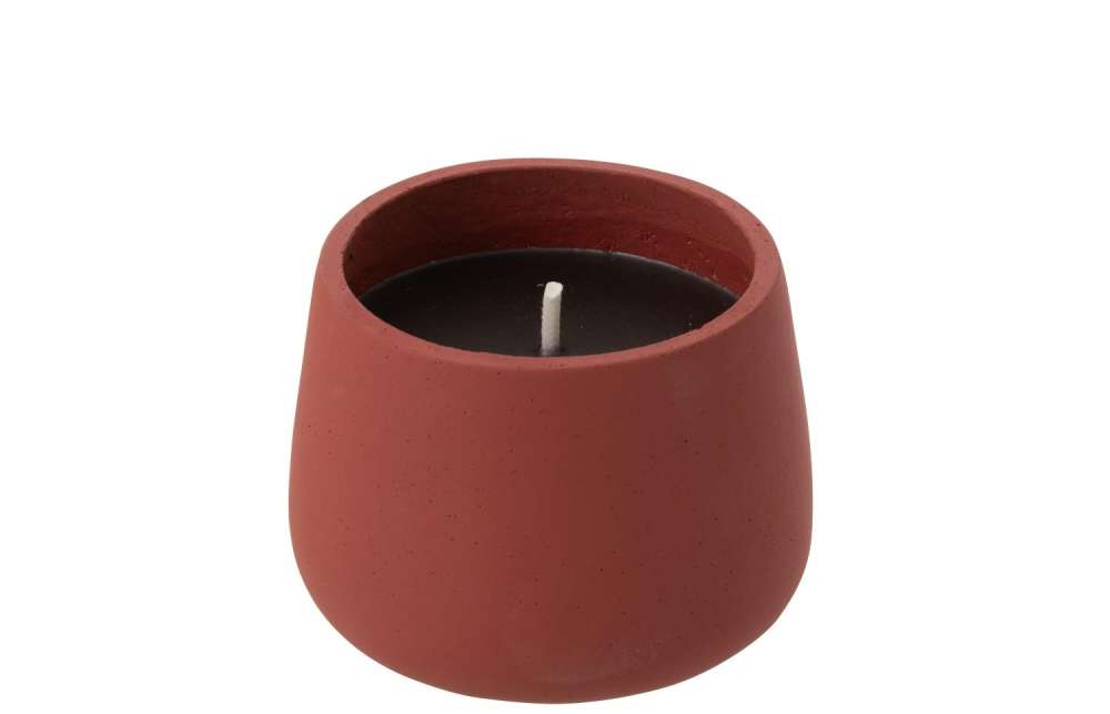 OUTDOOR CANDLE CYRA CEMENT RED MEDIUM-31 HOURS