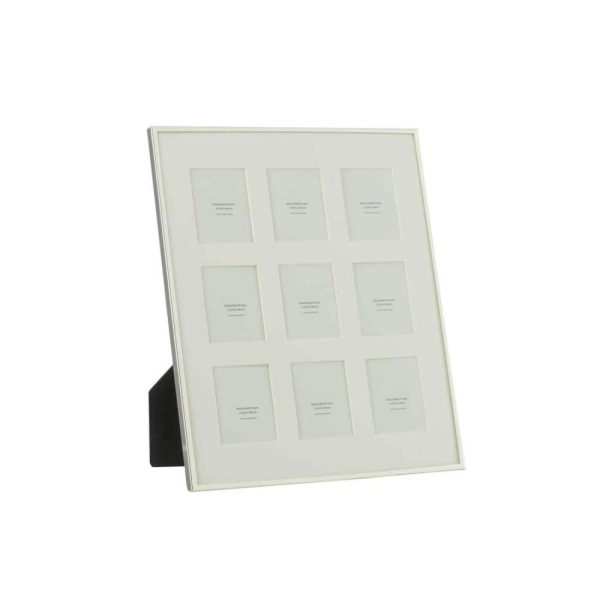 PHOTO FRAME PASSE PARTOUT FNE BORDER 9 PIECES 5X6,5 METAL SILVER
