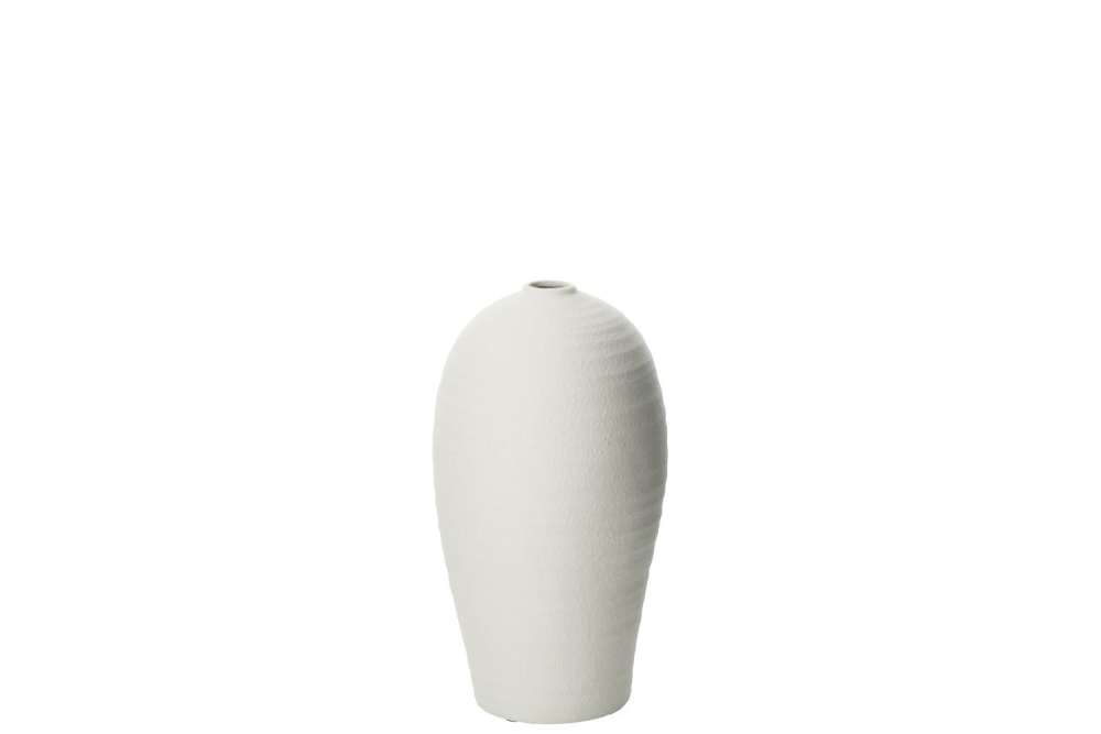 VASE CRETA CLAY WHITE SMALL