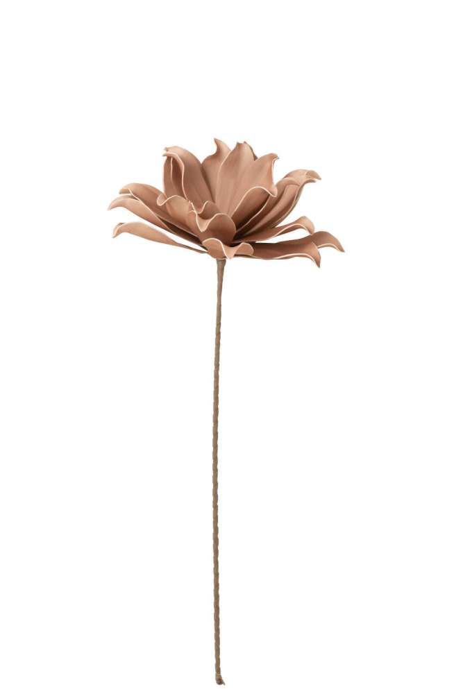 FLOWER BRANCH SHORT LEAVES 1 HEAD EVA NUDE PINK