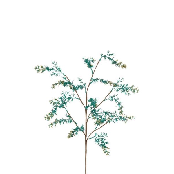 BRANCH PINETREE SNOWY PLASTIC GREEN BLUE/GOLD