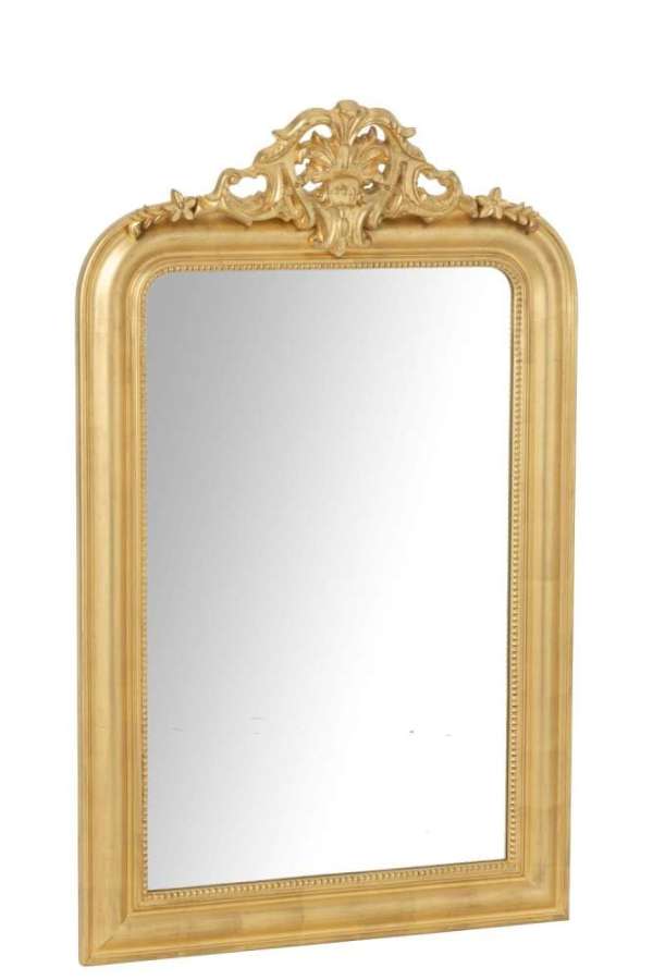 WALL MIRROR EMA WOOD GOLD COLORED