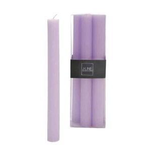 BOX 6 TABLE CANDLE LAVENDER -9H