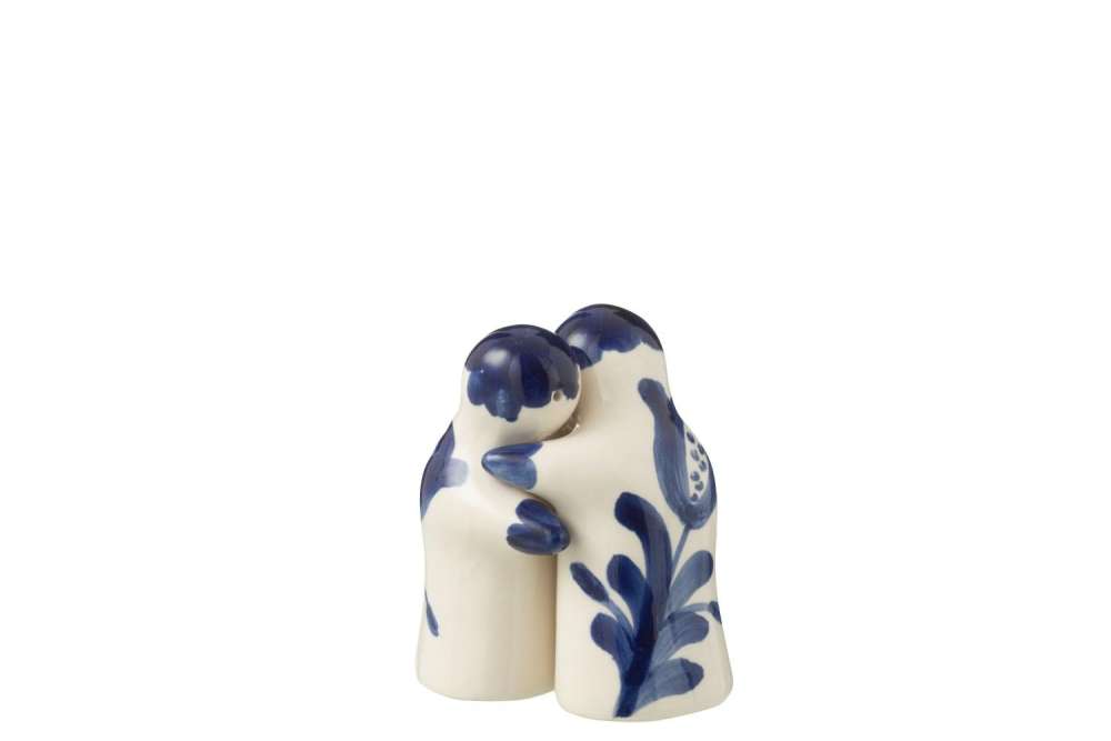 SALT&PEPPER GRANADA CERAMIC WHITE/COBALTO BLUE