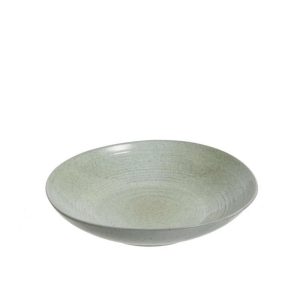 PLATE DEEP DOT CERAMIC MINT