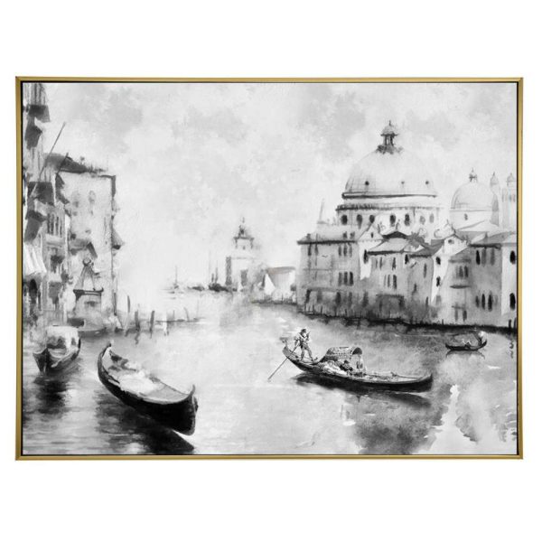 Maleri m/ramme 120x90cm