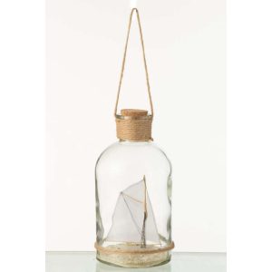 SHIP IN A BOTTLE GLASS LARGE