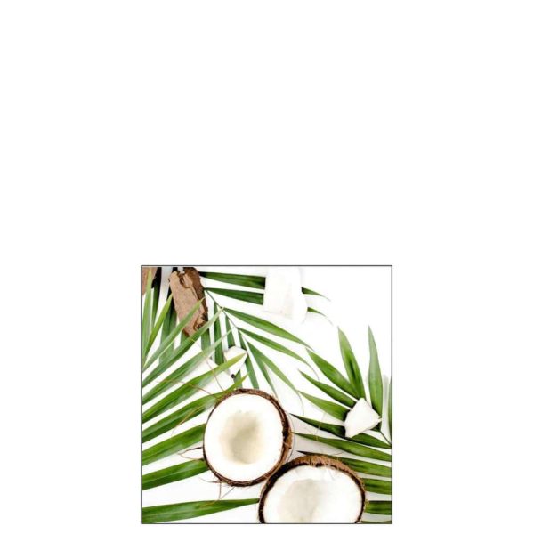 PACK 20 NAPKINS COCONUTS PAPER GREEN SMALL