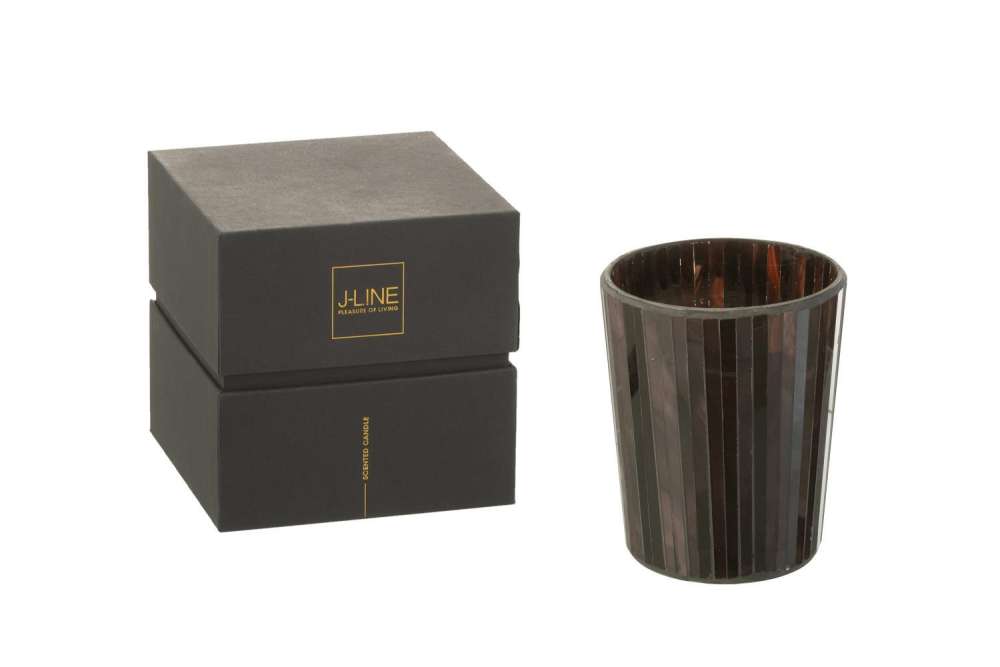 SCENTED CANDLE NOA WOODY AURORA BROWN MEDIUM-55H