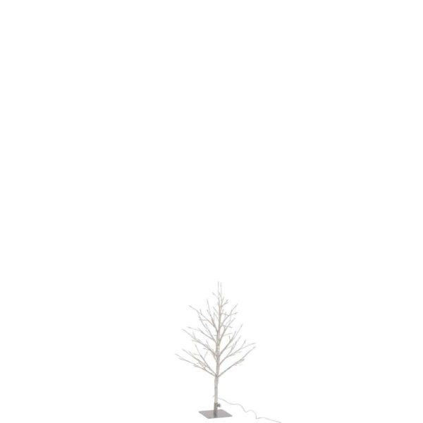 BARE TREE+LED METAL SILVER SMALL