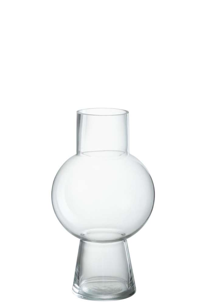 VASE BALL GLASS TRANSPARENT MEDIUM