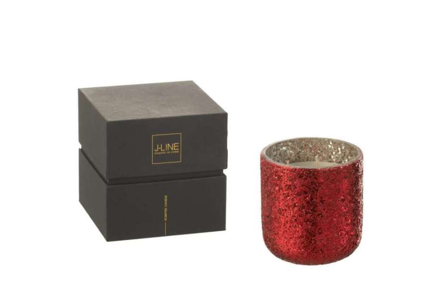 SCENTED CANDLE LUXURIA RED MEDIUM- 60H