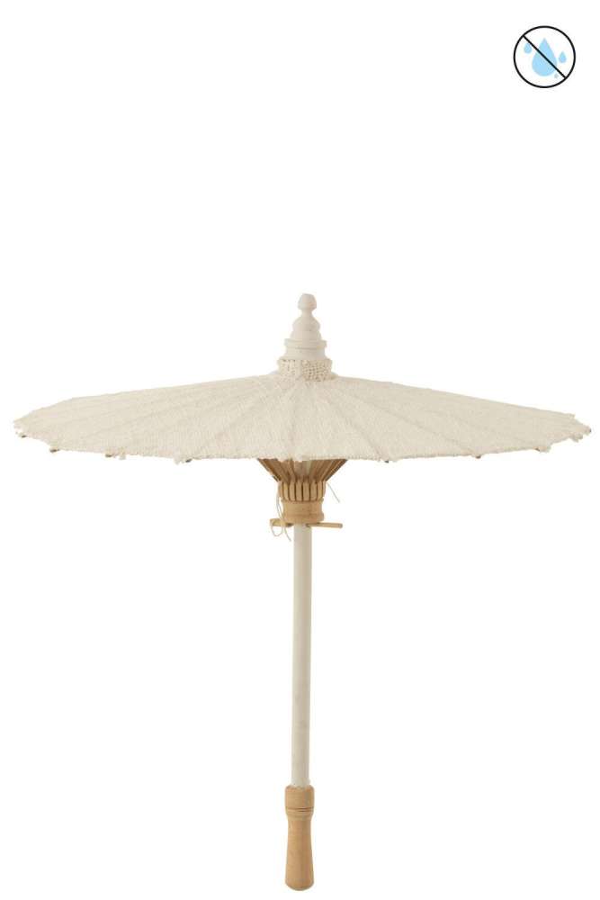 PARASOL TUMANGGAL TEXTILE/WOOD WHITE