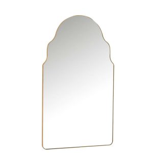 MIRROR WEST MDF/GLASS GOLD