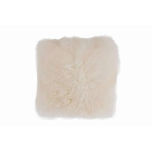 CUSHION SHEEP PELT SQUARE WHITE
