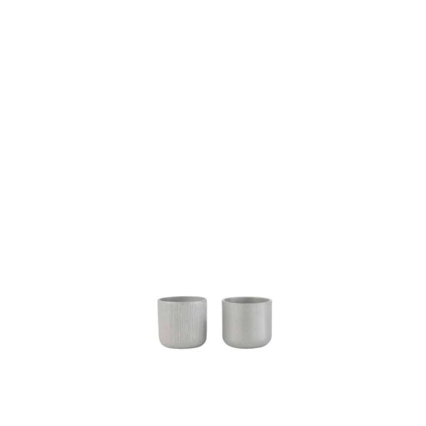 FLOWERPOT GEN CERAMIC GREY EXTRA SMALL ASSORTMENT OF 2