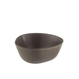 BOWL LOUISE CERAMIC BROWN LARGE