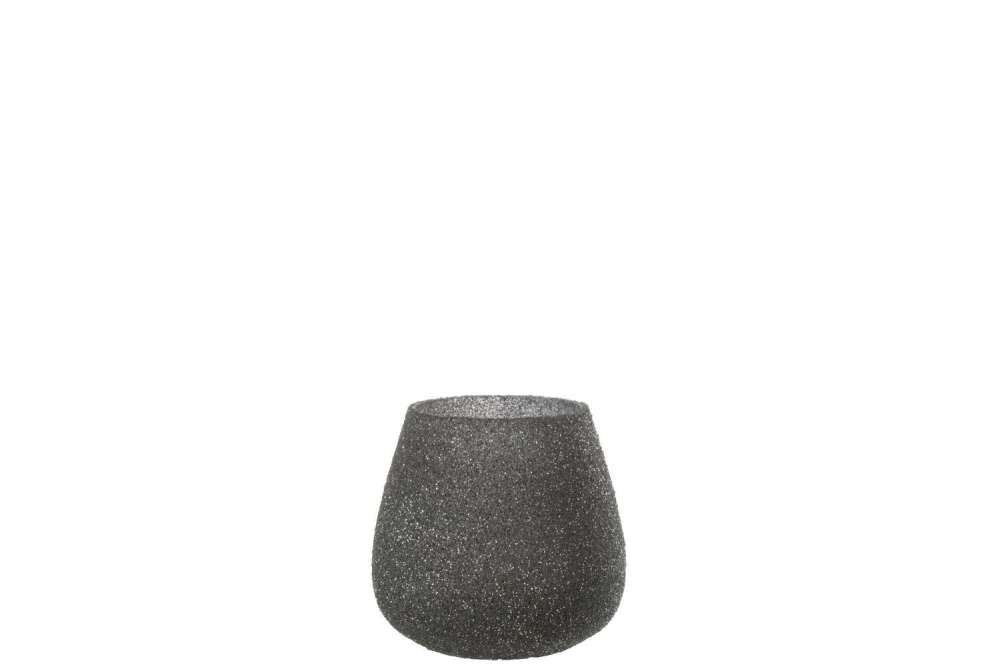 HURRICANE GLITTER GLASS PURPLE MEDIUM