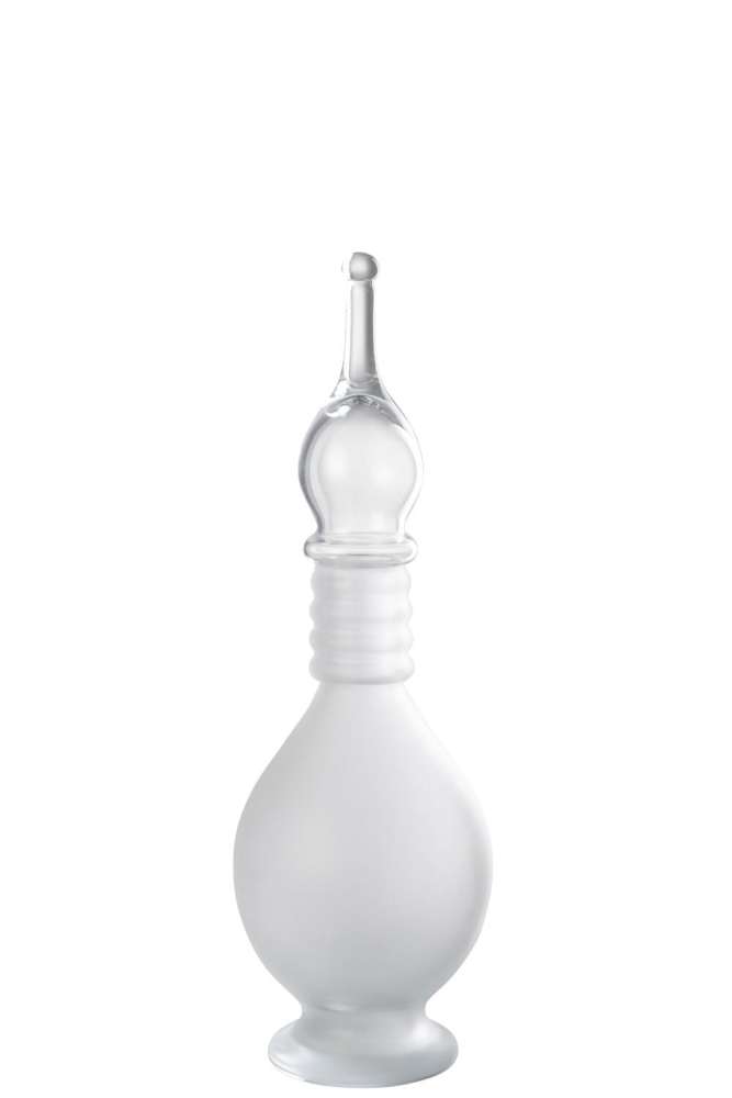 VASE+CAP PHIAL DECO JOE GLASS TRANSPARENT MEDIUM