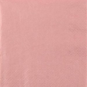 Serviett gammelrosa perleeffekt 33X33Cm