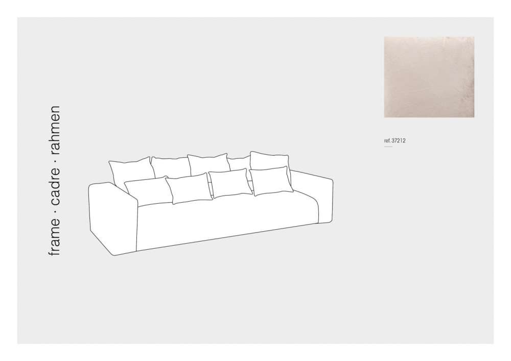 COVER SEAT+9 CUSHIONS MONACO VELVET XL BEIGE