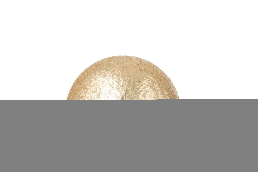 BALL LED  CRACKLED GLASS GOLD COLORED SMALL