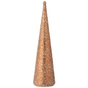 CONE PEARLS GLASS DARK SALMON LARGE