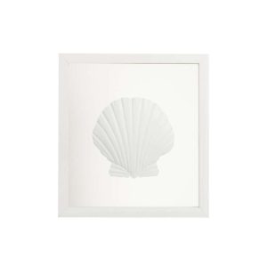 FRAME SHELL WOOD/GLASS WHITE