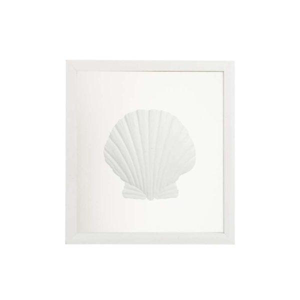 FRAME SHELL WOOD/GLASS WHITE