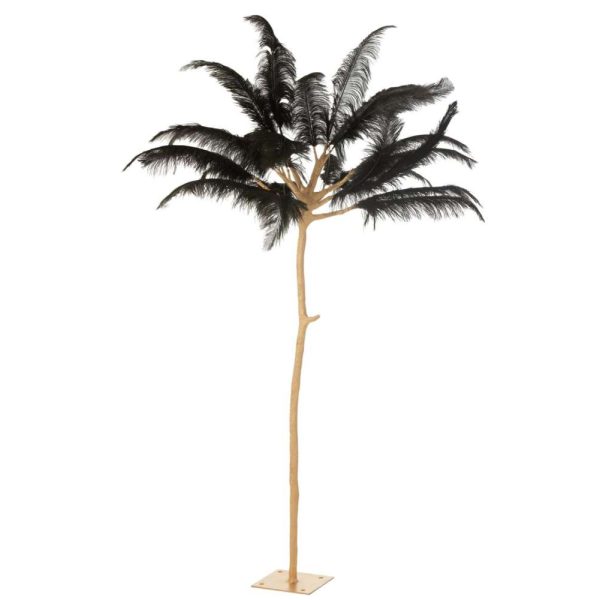TREE FEATHERS STEEL GOLD/BLACK LARGE