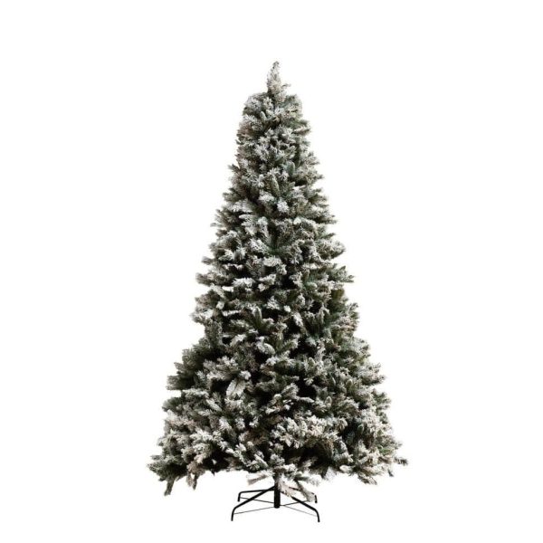 CHRISTMAS TREE PLASTIC SNOWY GREEN LARGE