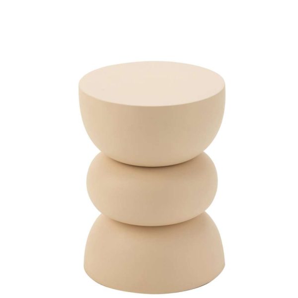 SIDE TABLE LISE IRON BEIGE