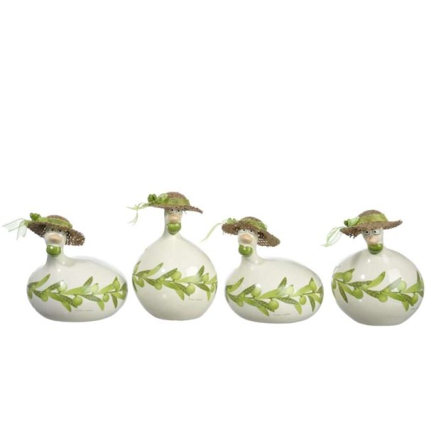 BOX OF 4 CHRISTMAS TREE HANGER GLASS TRANSPARENT
