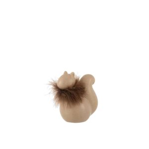 SQUIRREL PORCELAIN BROWN SMALL