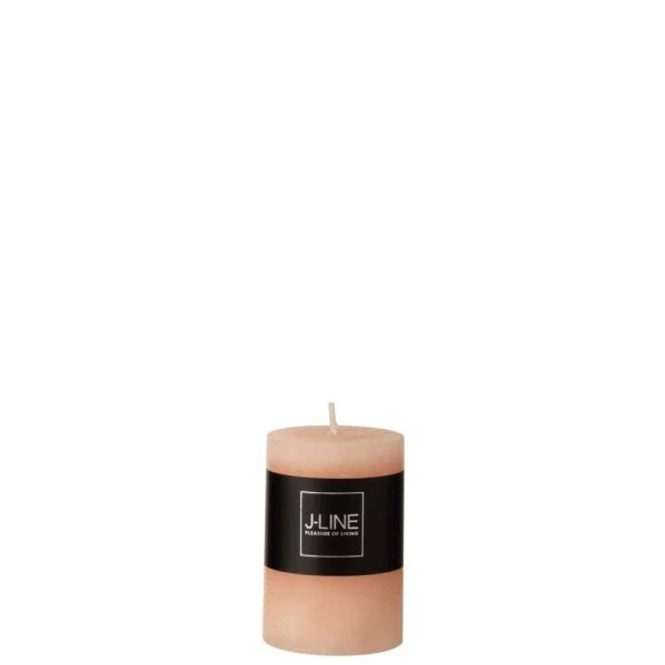 CYLINDER CANDLE  PEACH  S 18H