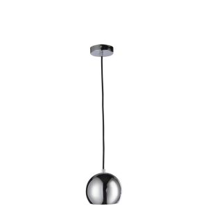 HANG LAMP BALL METAL SILVER SMALL