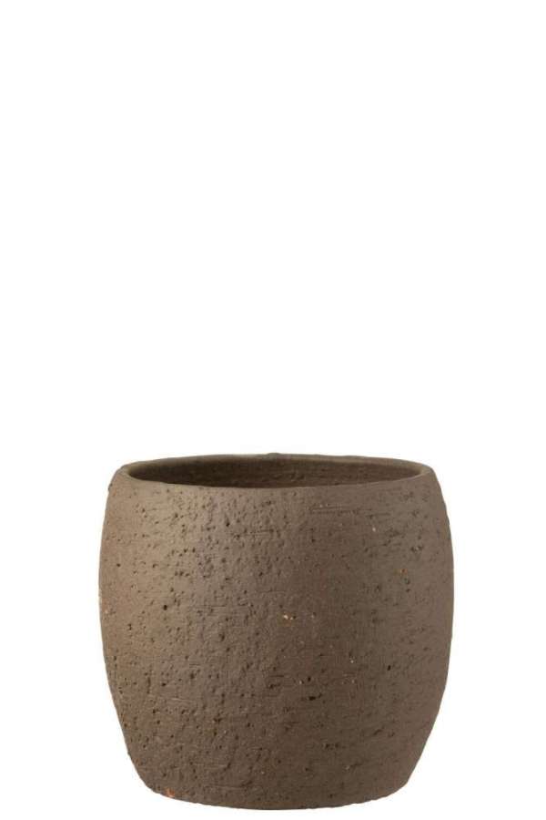 FLOWERPOT ENYA CERAMIC BROWN XLARGE