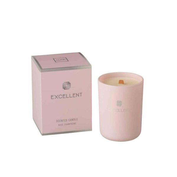 SCENTED CANDLE EXCELLENT GLASS PINK  SMALL-50U