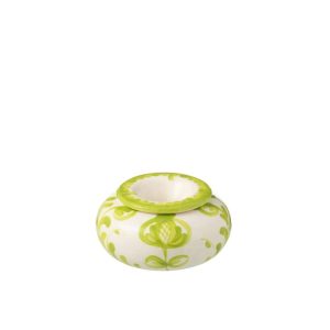 ASHTRAY GRANADA CERAMIC WHITE/GREEN LARGE