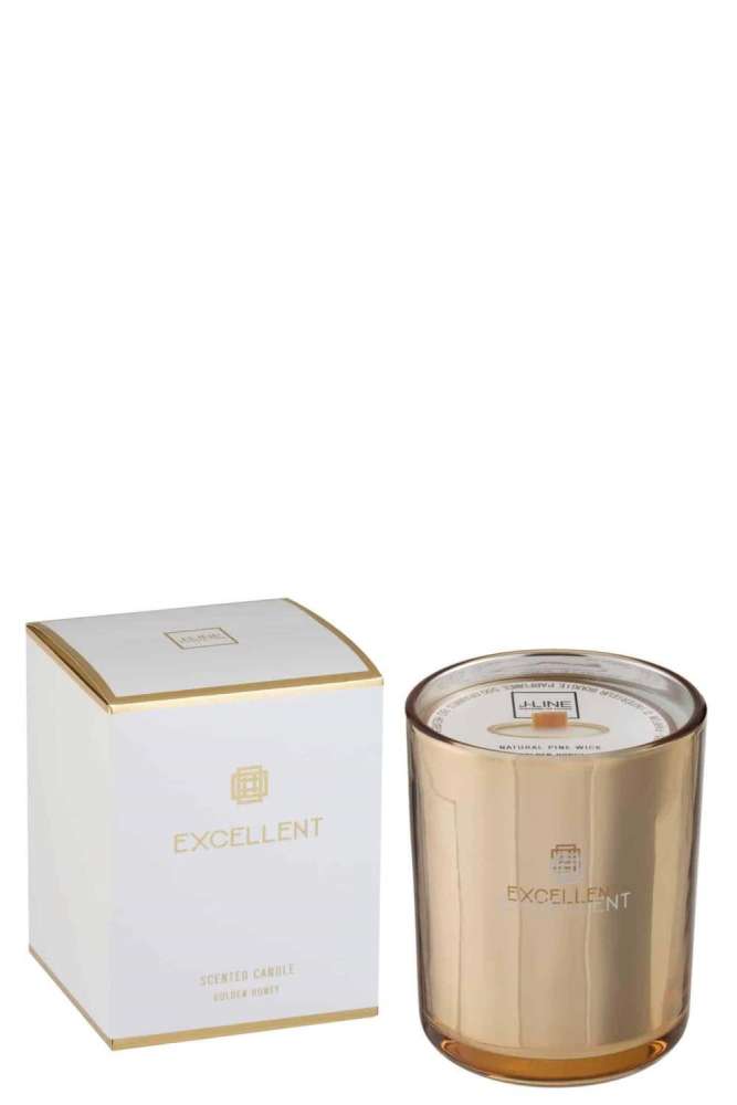 SCENTED CANDLE EXCELLENT GOLDEN HONEY GOLD MEDIUM-80HOURS
