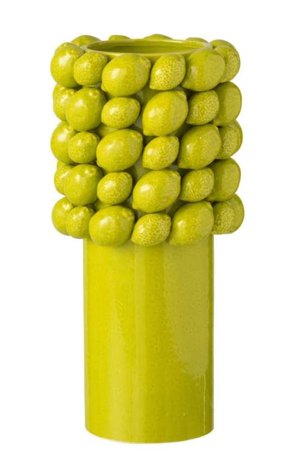 VASE LIMES CERAMIC GREEN LARGE
