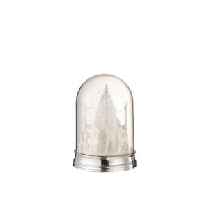 BELL JAR CHRISTMAS LED ACRYLIC WHITE SMALL