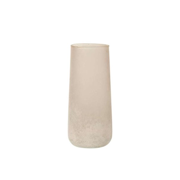 VASE POWDER GLASS PINK LARGE